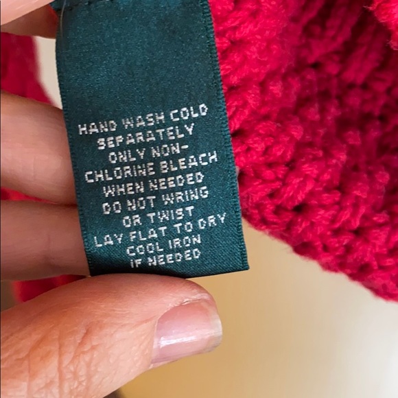 Lauren by Ralph Lauren Red Turtle Neck Sweater - Picture 5 of 5